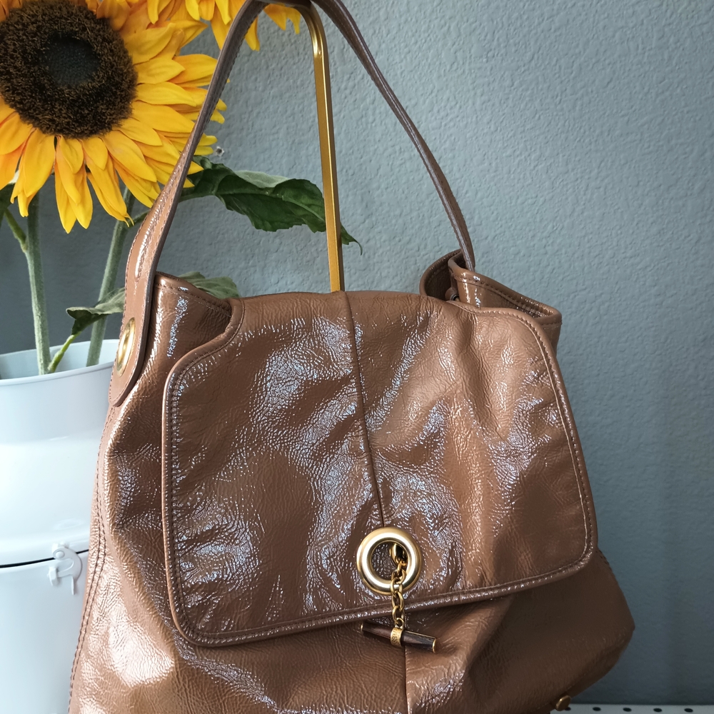 Yves Saint Laurent Leather Hobo Handbag (COA Incld) - Picture 4 of 14